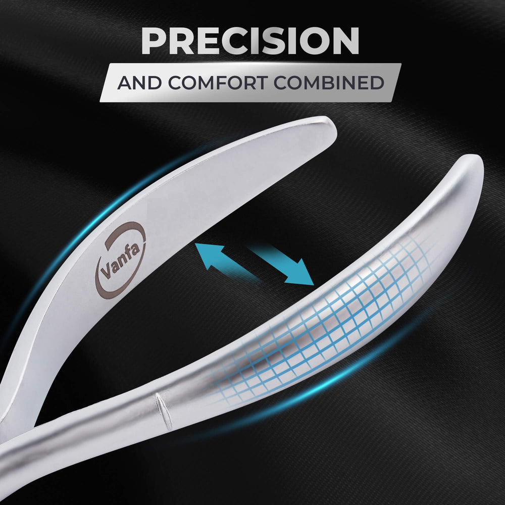 Vanfa cuticle nippers stainless steel blades deliver lasting durability.