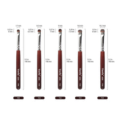 Vanfa French Brush flat round head aids even gel distribution