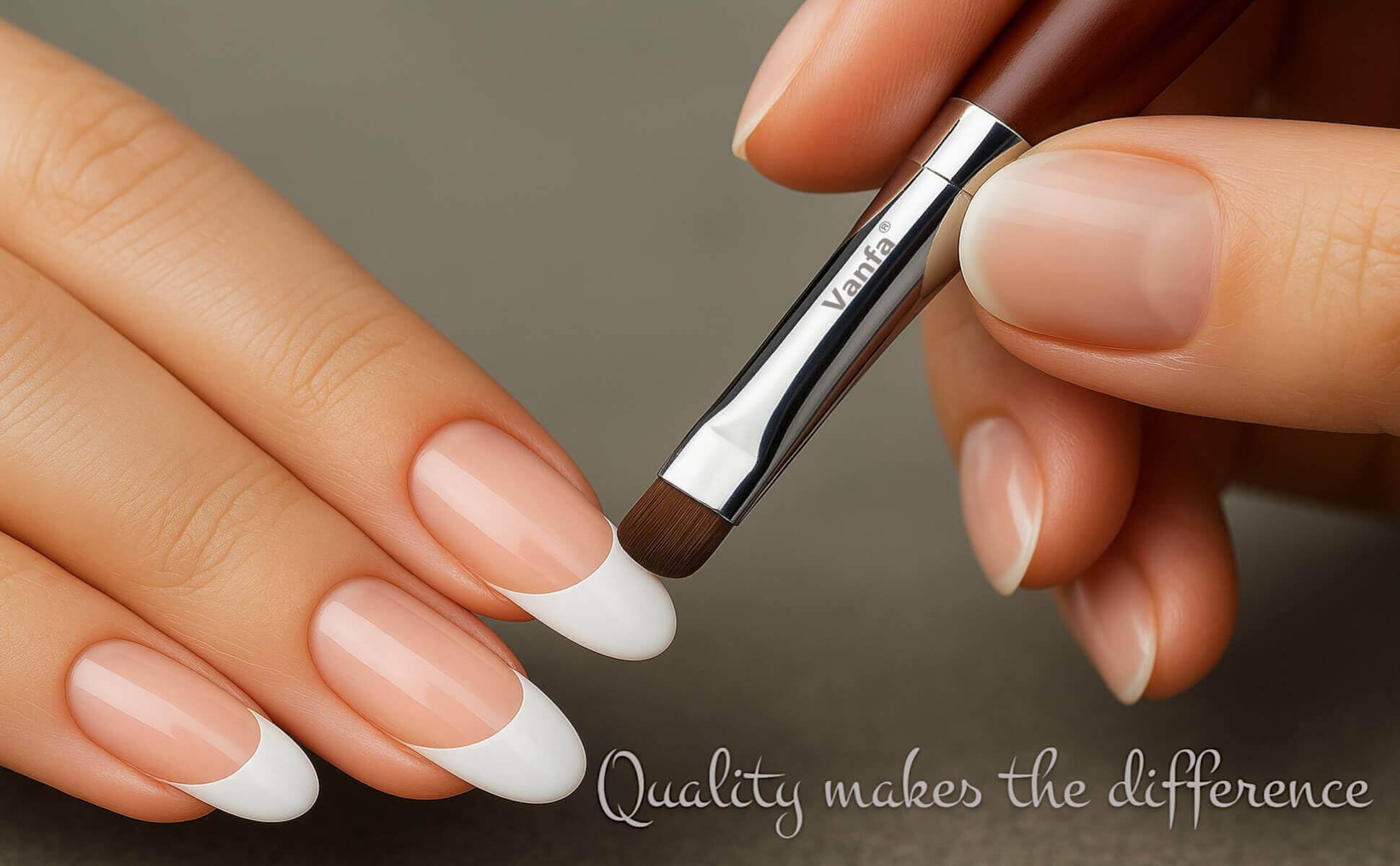 Vanfa French Brush gel-cleanup tool for precise edges