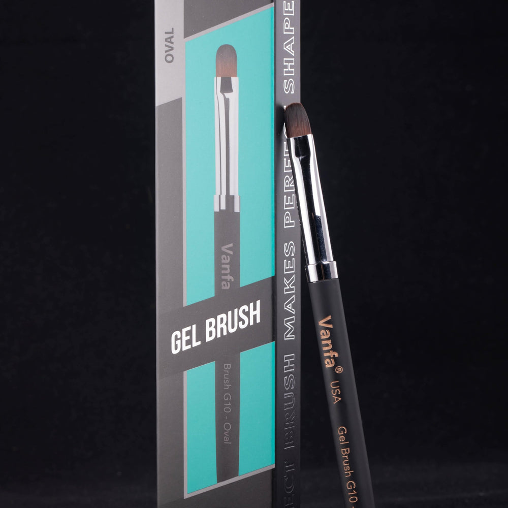 Vanfa gel nail brush delivers precise control for accurate color application.
