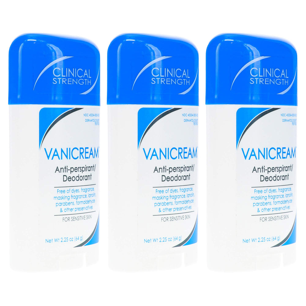 Vanicream ingredients list graphic indicates no dyes or parabens.