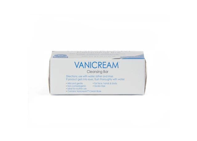 Base crema integrada en la barra Vanicream para confort de la piel