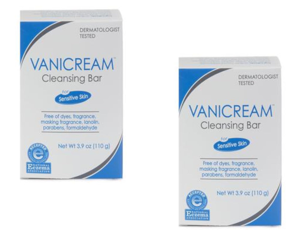 Barra Vanicream limpiando piel sensible sin fragancia para uso diario