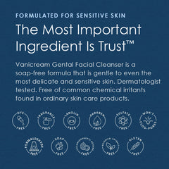 Vanicream cleanser lather demonstrates gentle daily use