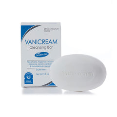 Vanicream Cleansing Bar pack shot highlighting fragrance-free formula for sensitive skin