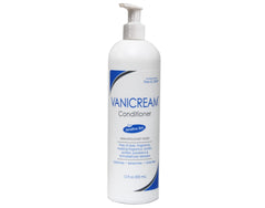 Vanicream conditioner applied to soft hair texture for a manageable feel.