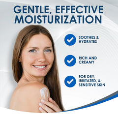 Vanicream crema, textura suave y densa, para piel seca.