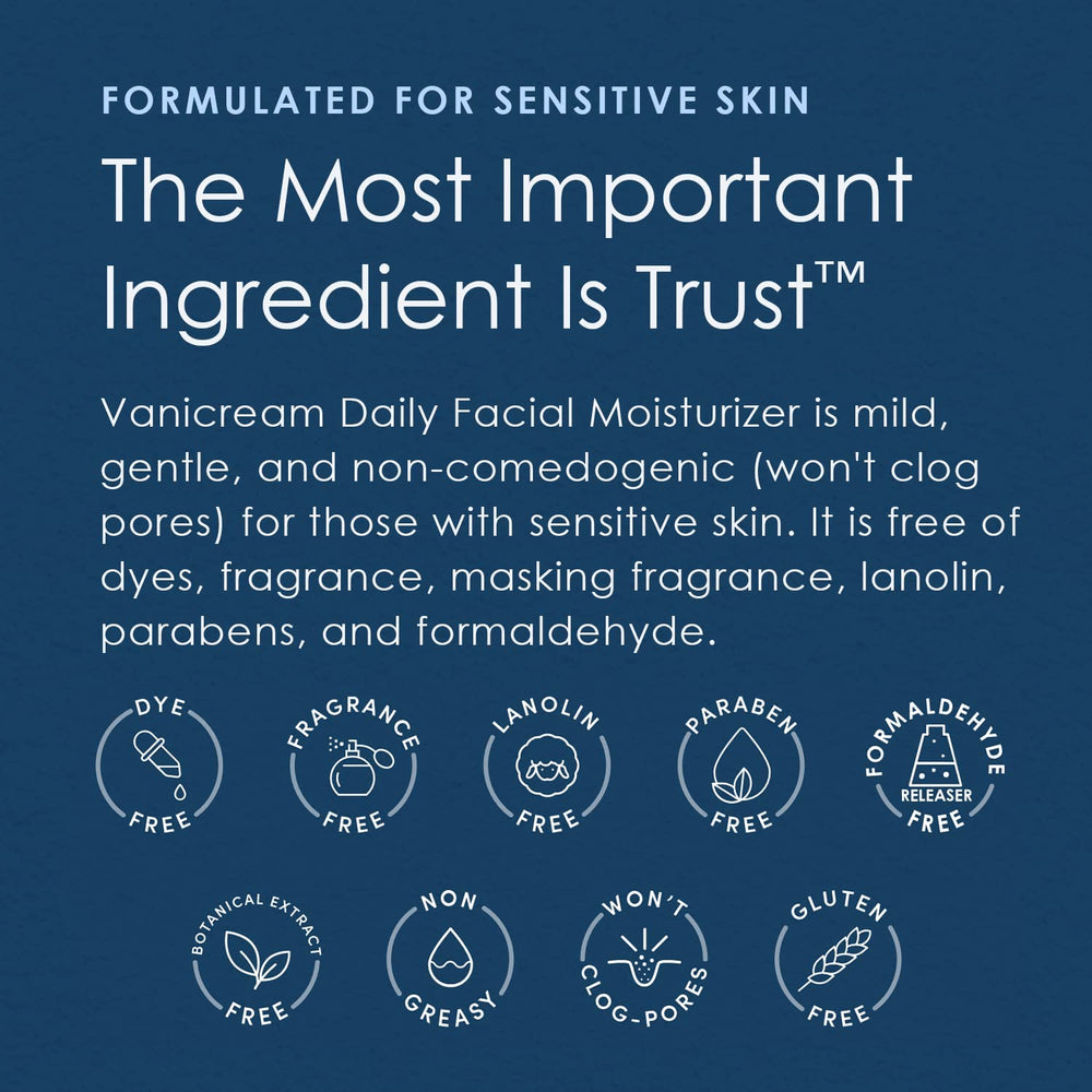 Vanicream box shows dermatologist recommended badge for trusted skin comfort