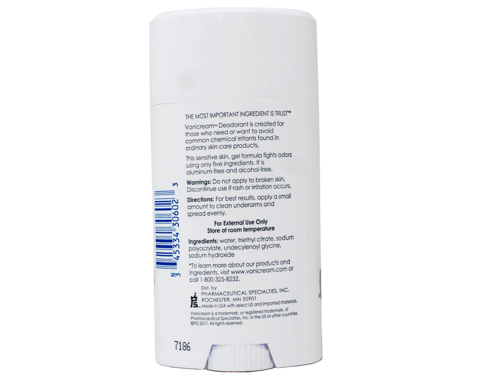 Vanicream Deodorant for daily use underarms provides gentle protection for sensitive skin