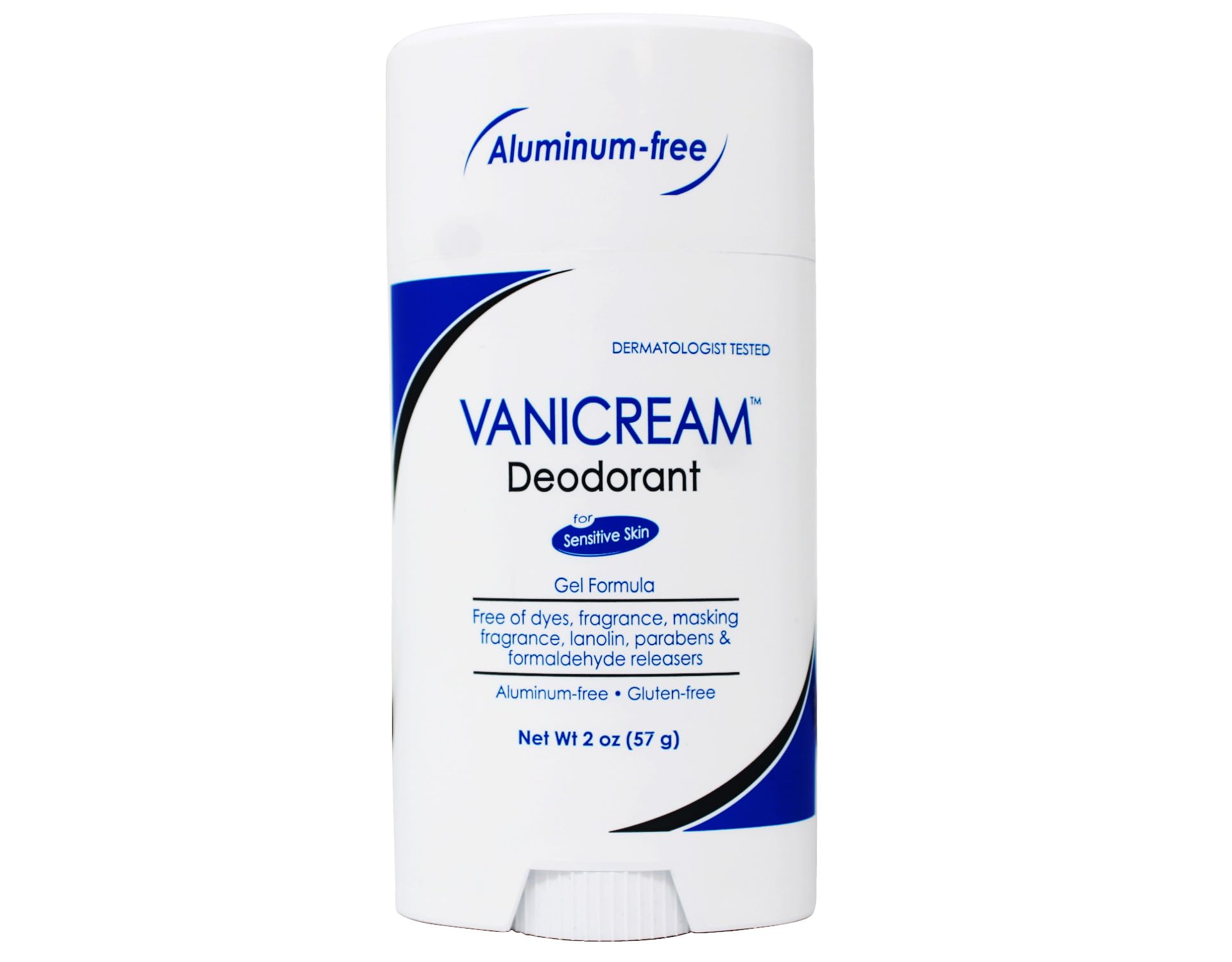 Vanicream fragrance-free packaging highlights a clean, irritation-free deodorant solution