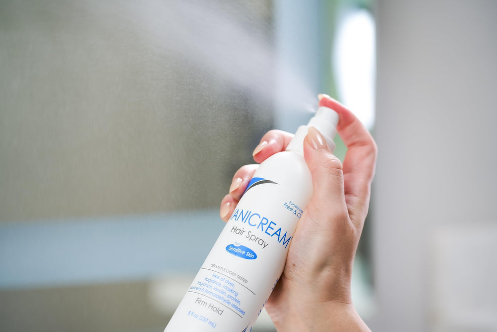 Vanicream Fijador no aerosol, formato práctico para uso diario.
