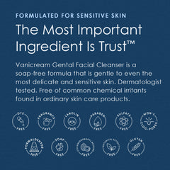 Vanicream close-up shows fragrance-free, dye-free formula for delicate skin care.
