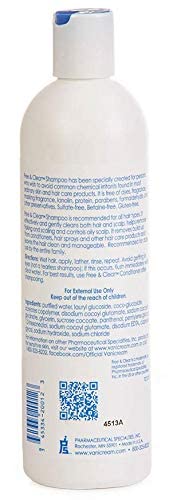 Vanicream Free and Clear label closeup — free-from irritants for sensitive skin routines.
