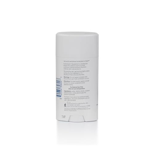 Close-up of Vanicream gel deodorant underarm application for smooth coverage.