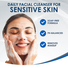 Vanicream Gentle Facial Cleanser front packaging showing fragrance-free formula.