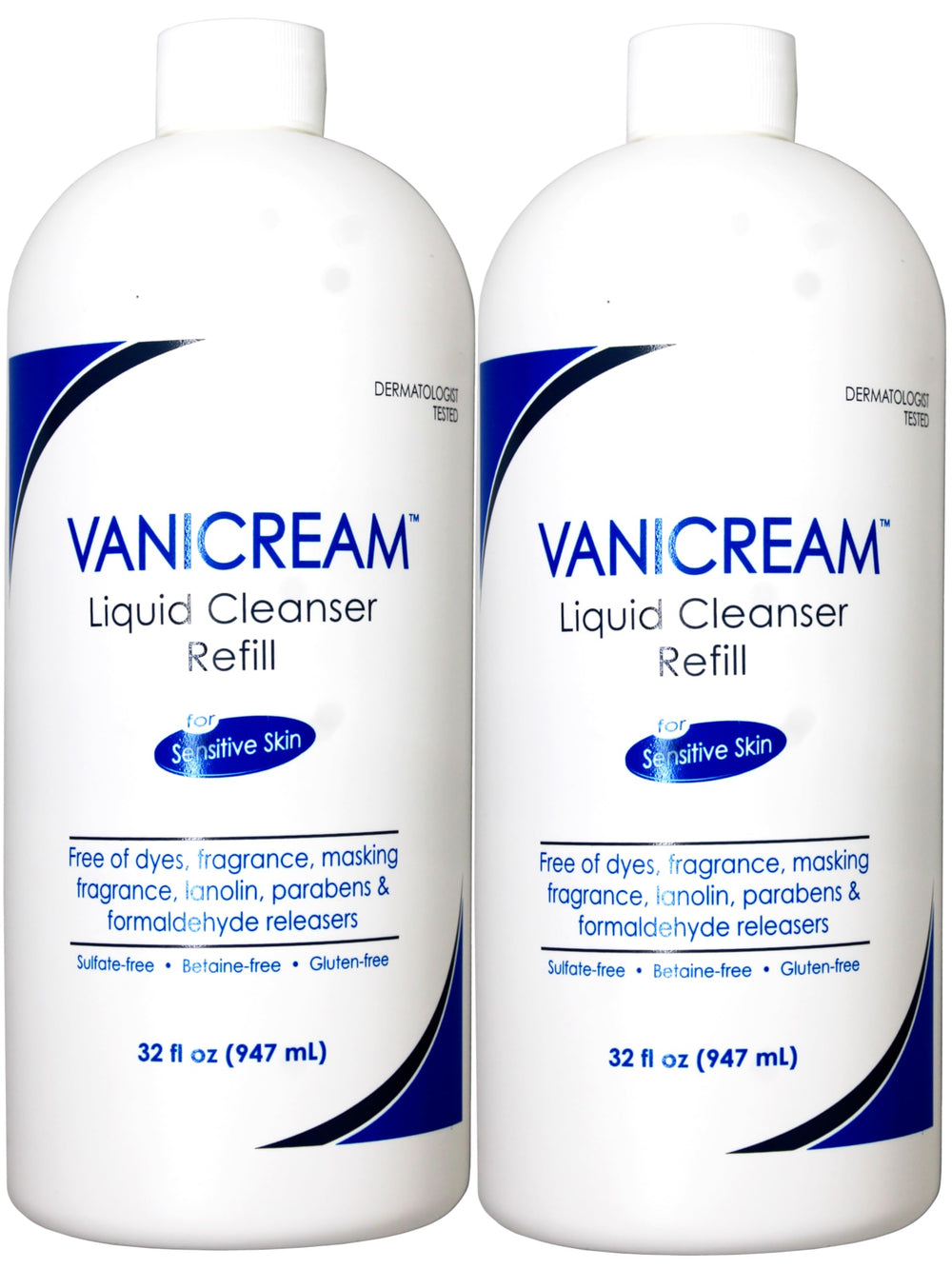 Vanicream Limpiador Líquido, botella frontal, limpieza suave para piel sensible