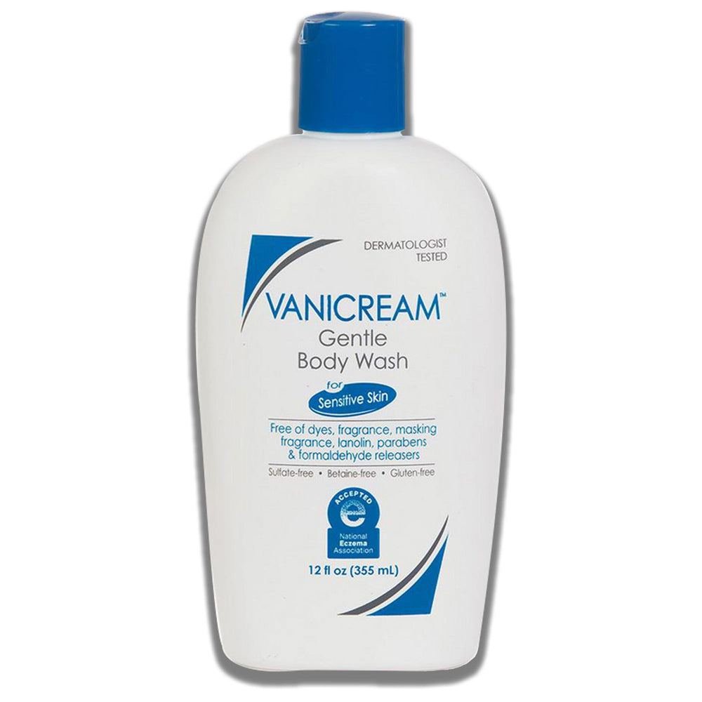 Vanicream packaging front showing fragrance-free labeling and clean design