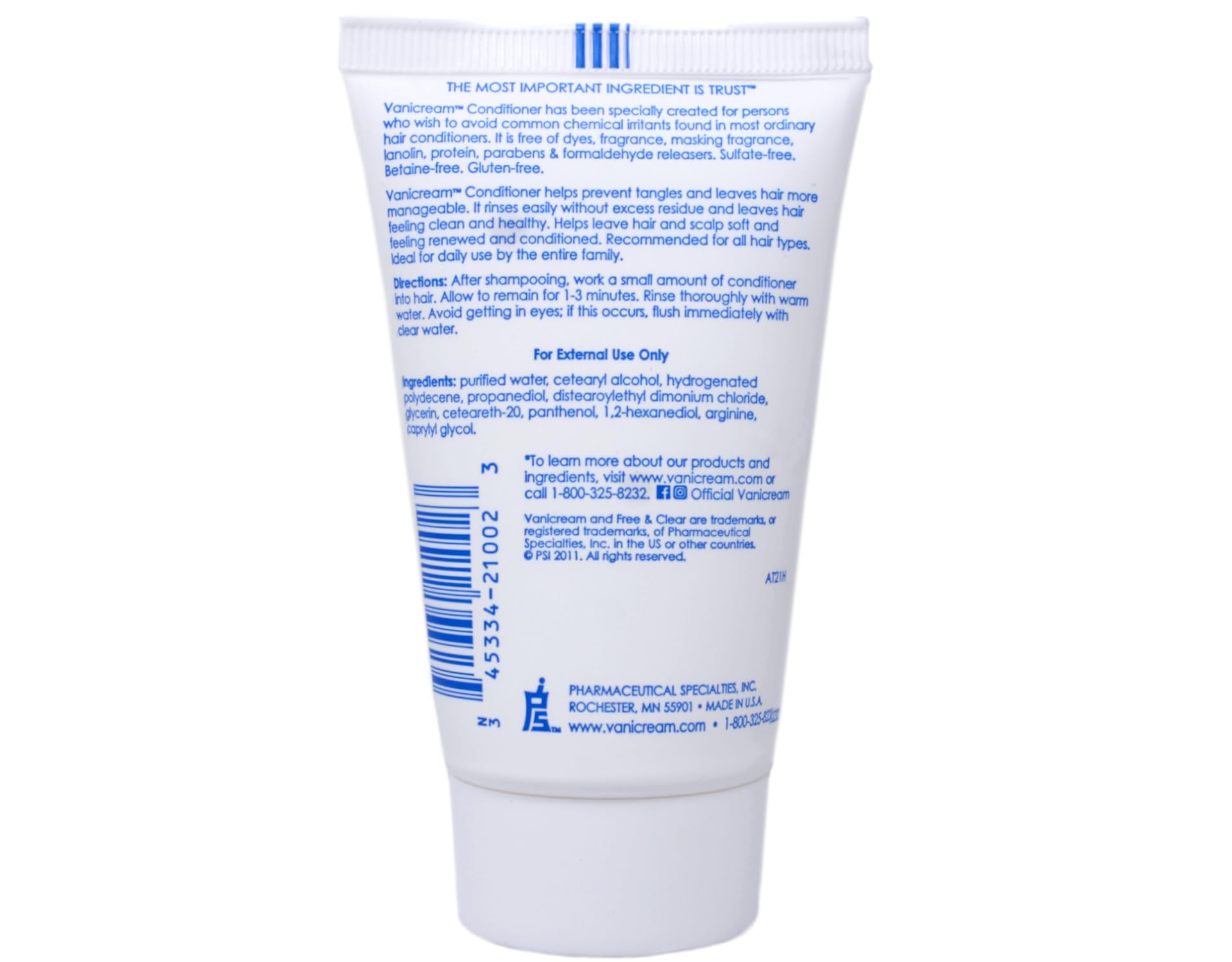 Vanicream Shampoo aplicación espuma, lavado suave y cómodo