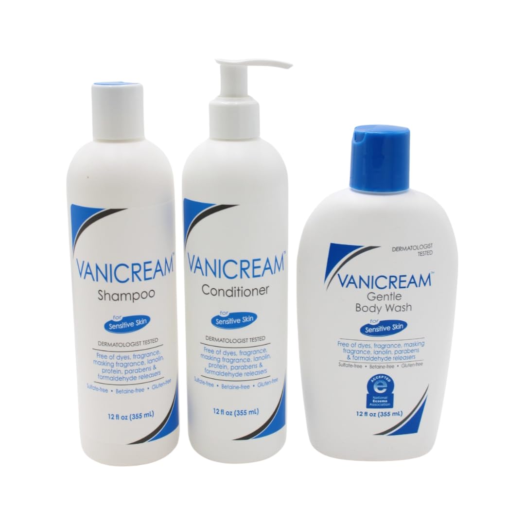 Vanicream Shampoo bottle 12oz for gentle cleansing on sensitive skin