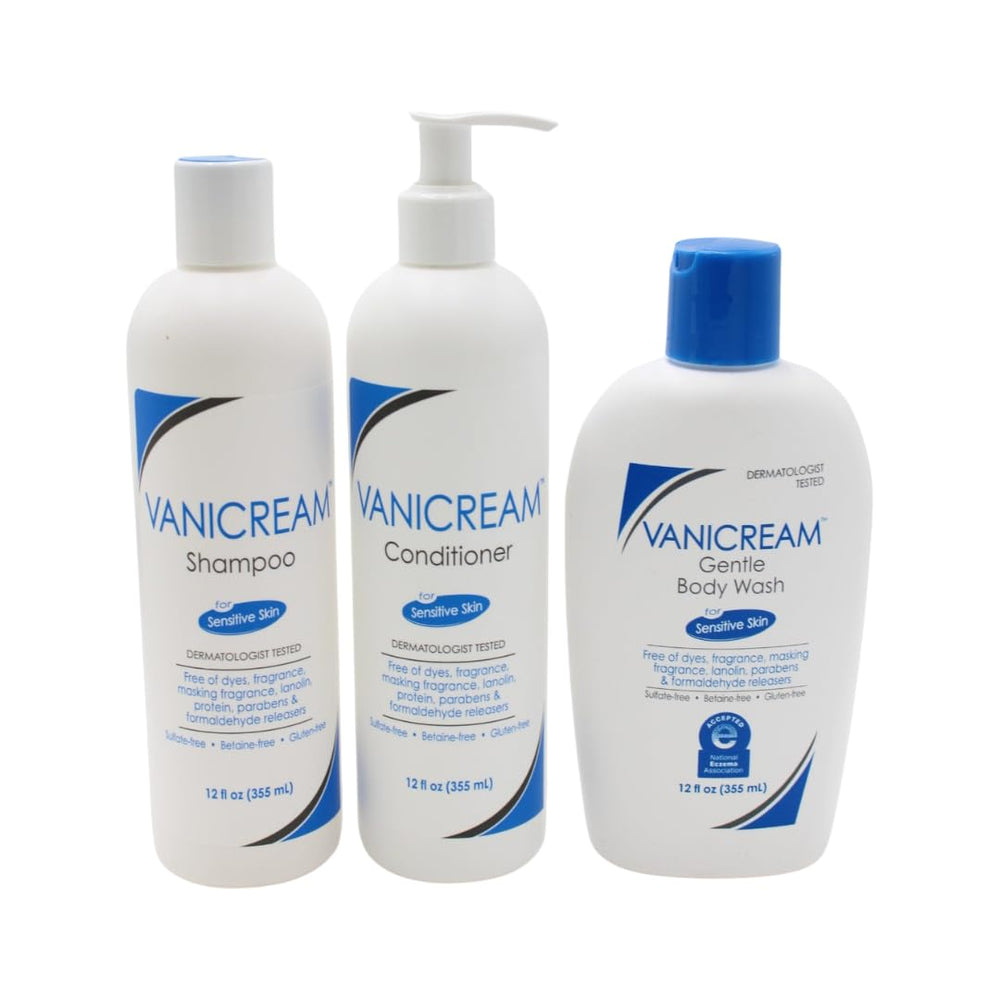 Vanicream Shampoo bottle 12oz for gentle cleansing on sensitive skin