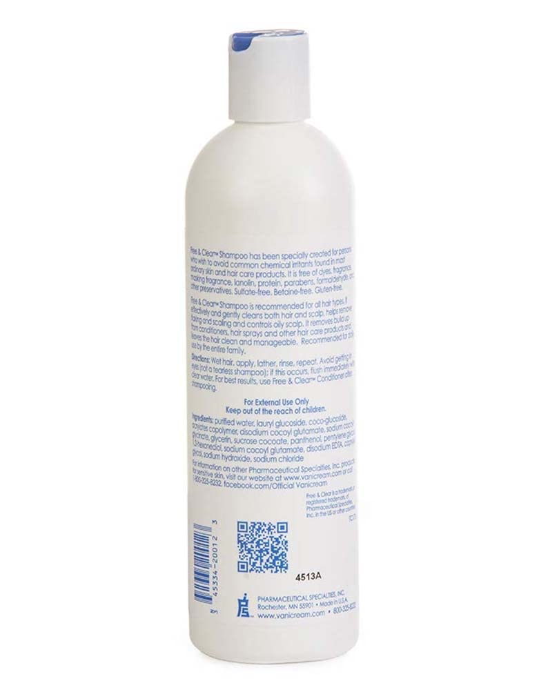Vanicream Shampoo creates a soft lather on hair for smooth results.