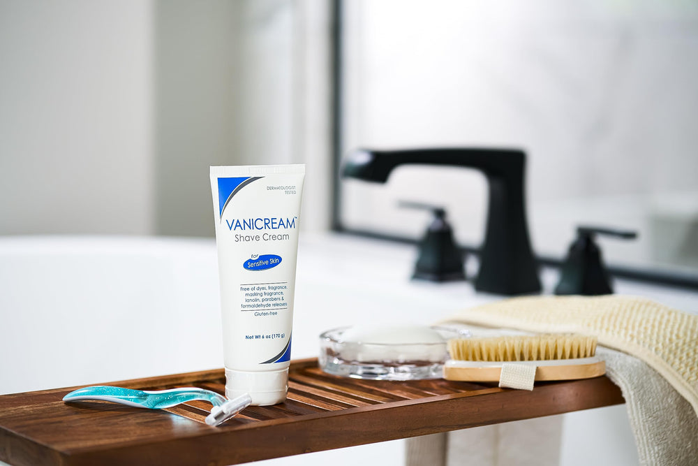 Vanicream Shave Cream dermatologist-tested protects sensitive skin.