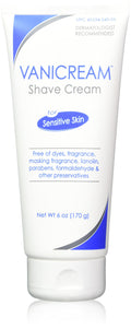 Vanicream Shave Cream for Sensitive Skin – 6 Oz (2 Pack) | Fragrance-Free Ultra-Gentle Razor Care