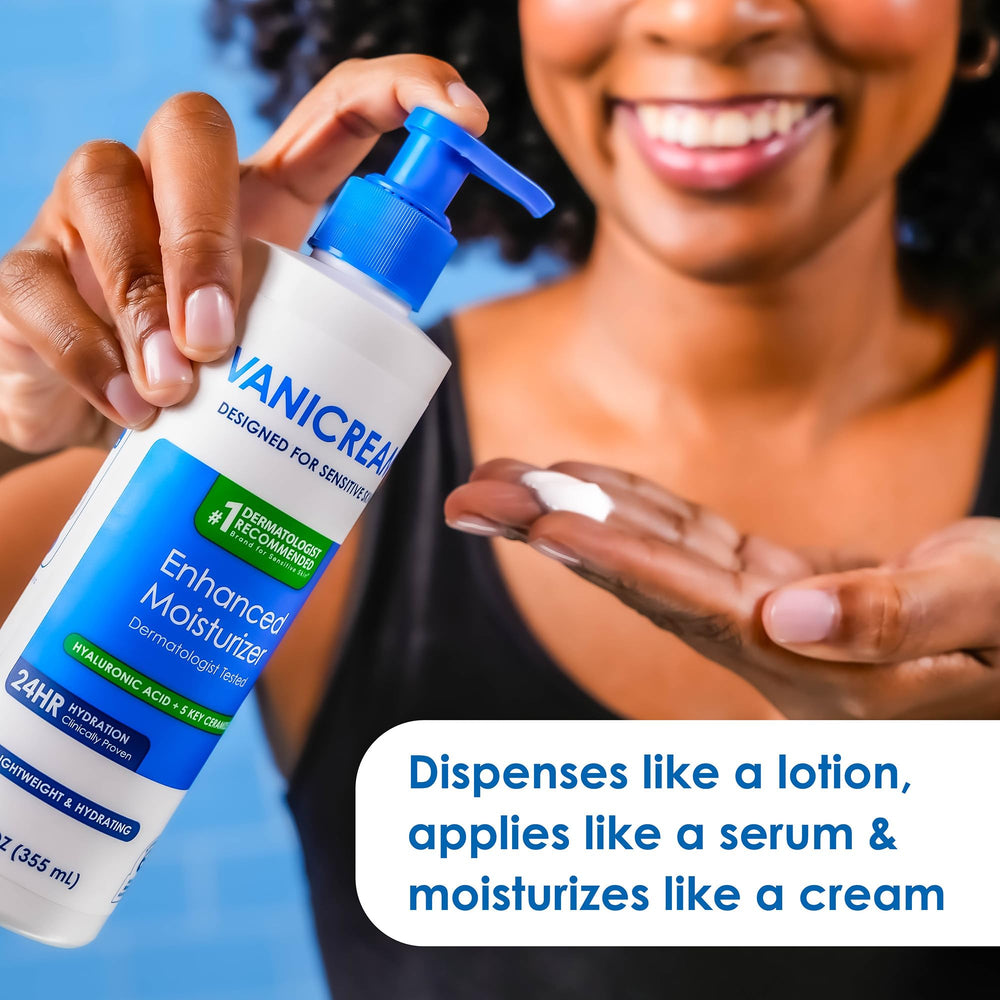 Vanicream sin fragancia, apto para piel sensible y propensa a irritaciones.