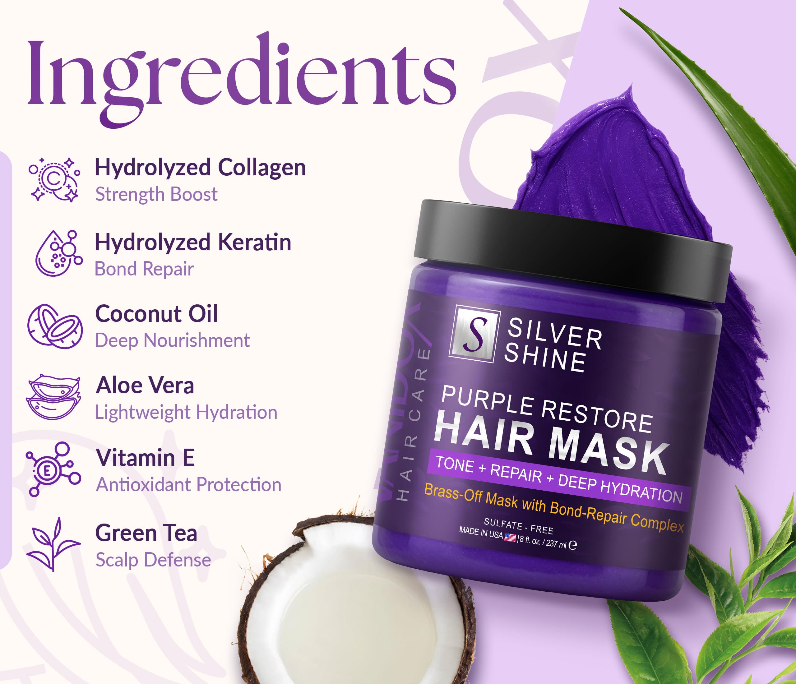 Vanidox cabello gris con brillo suave tras tratamiento