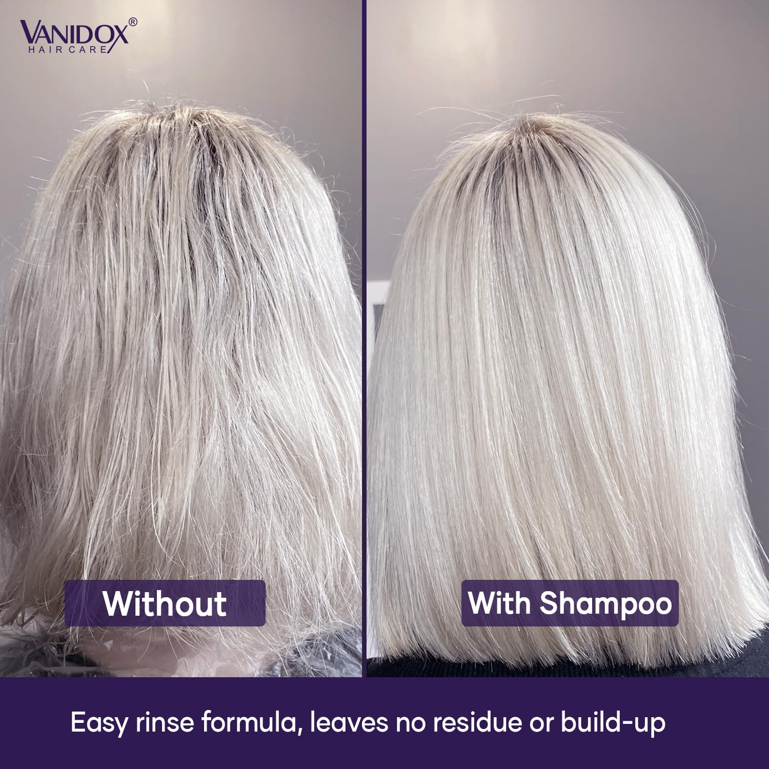 Champú VANIDOX sin sulfatos cuida el cabello teñido con suavidad.