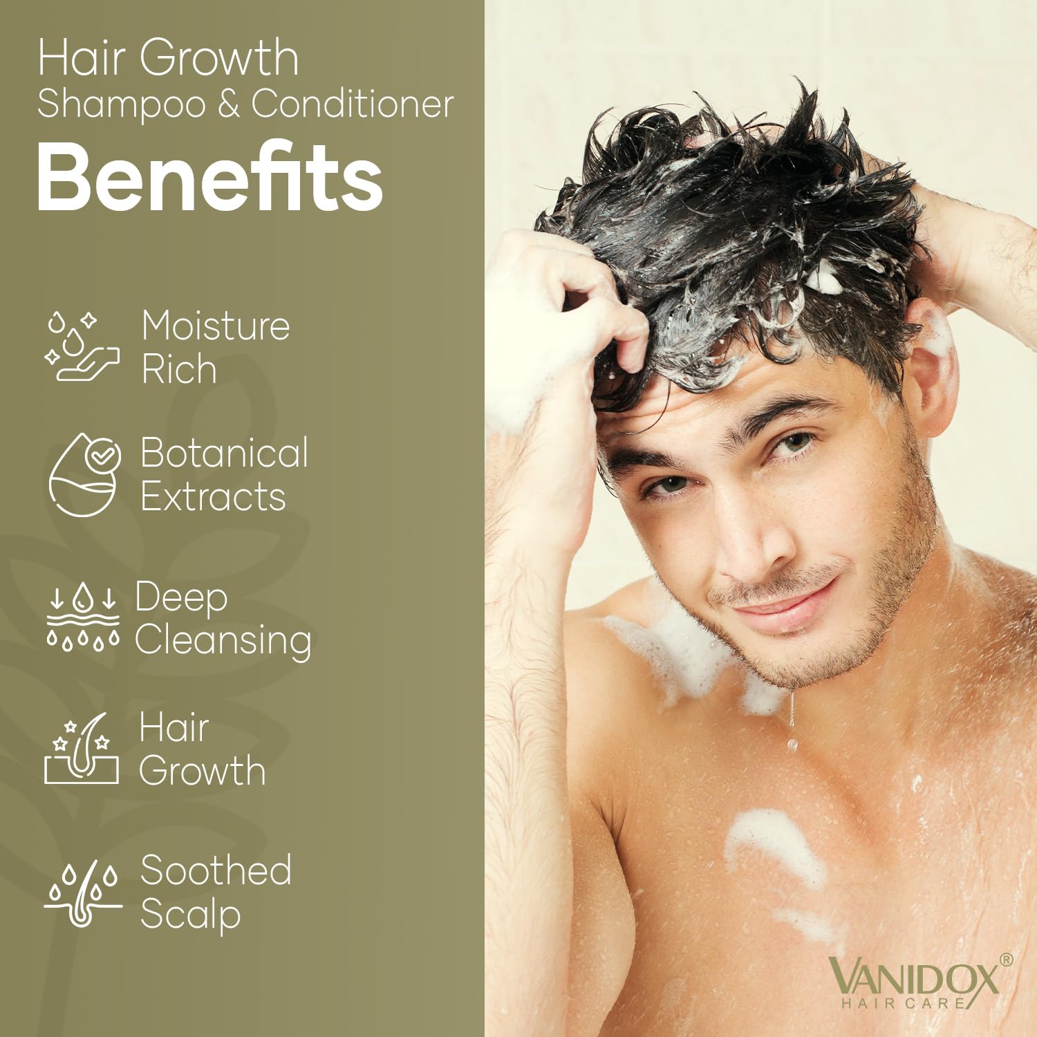 Close-up of VANIDOX set packaging with premium ingredients