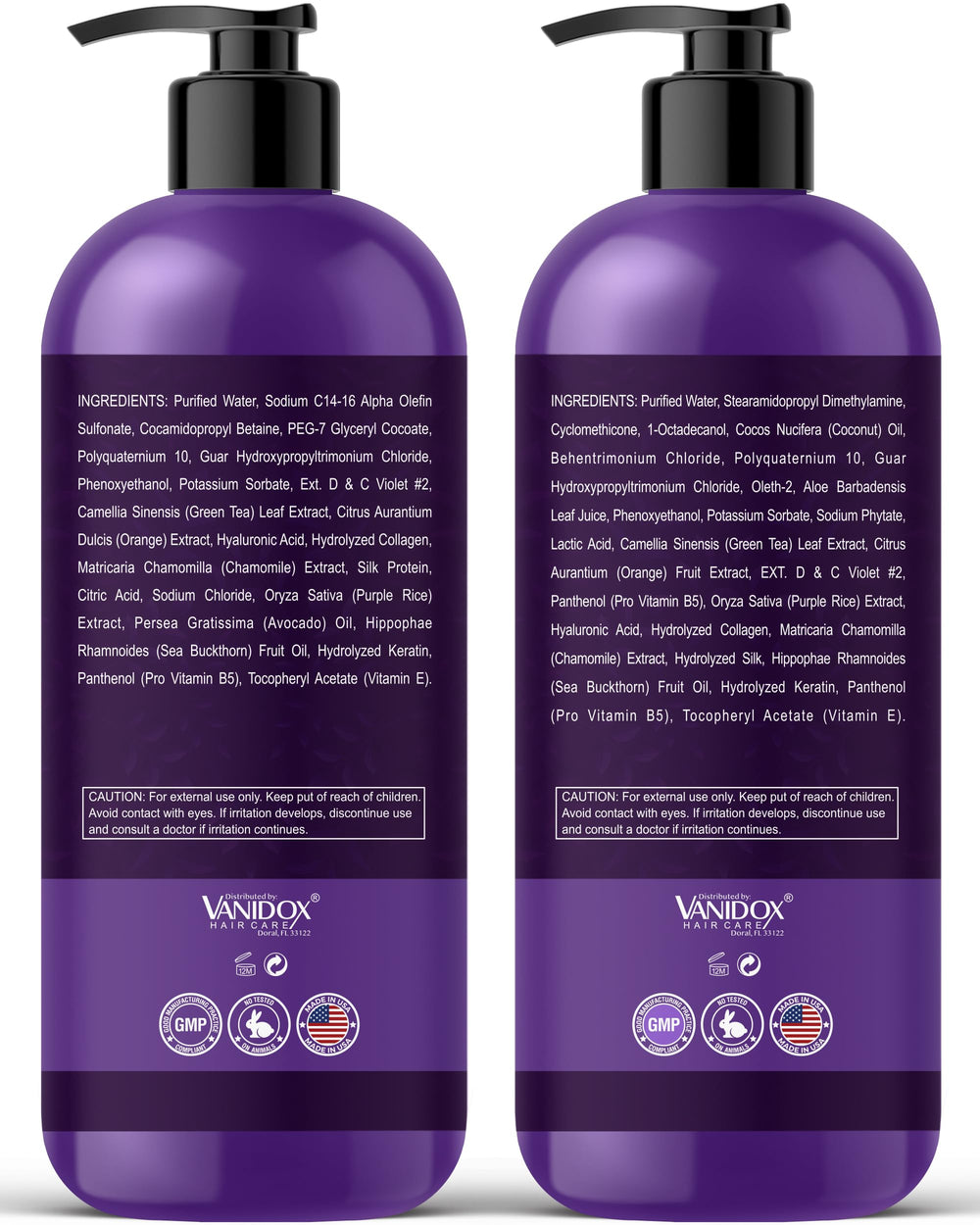VANIDOX-toned blond hair preview shows cooler shade and shine