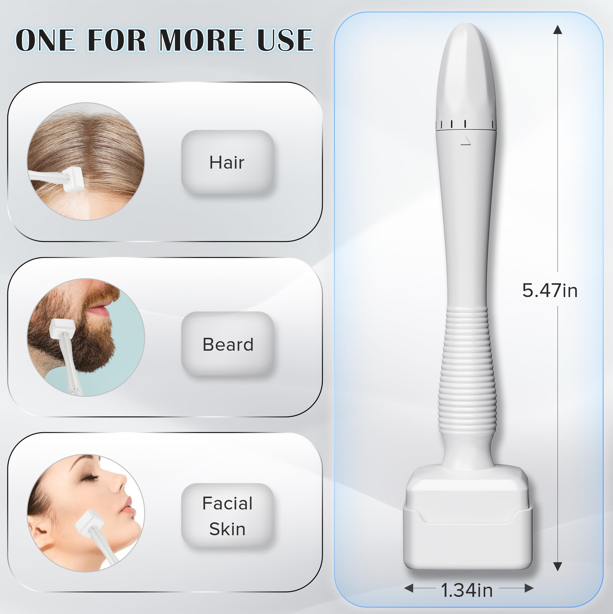 VANKEPYO derma roller in hand for precise skincare application