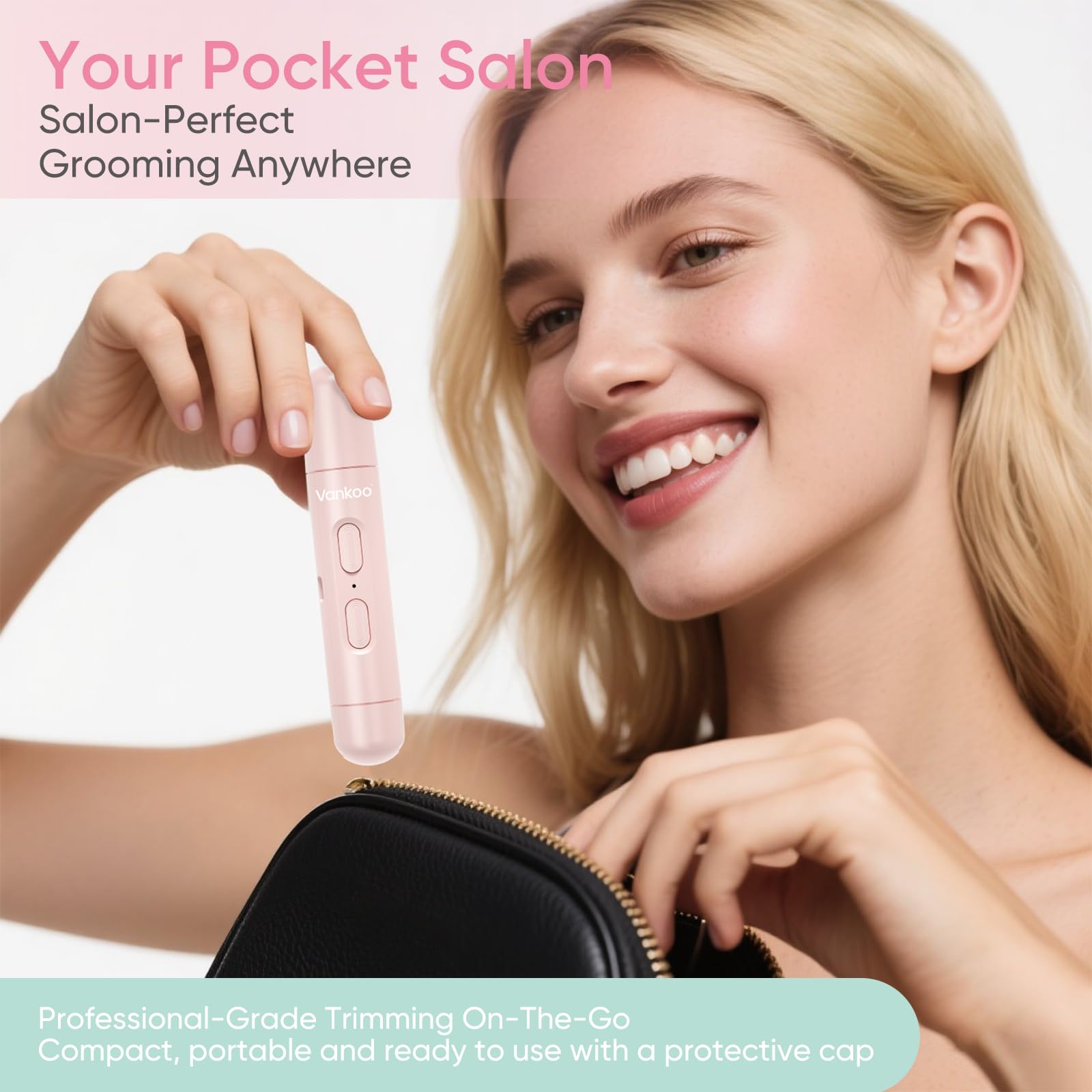 Vankoo painless removal demo illustrating quick cheek and lip cleanup.