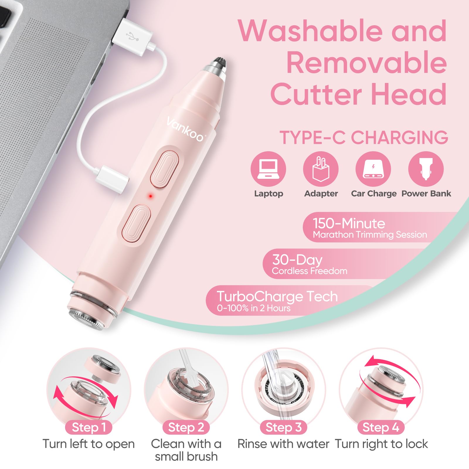 Vankoo travel-friendly design ready for on-the-go touch-ups.