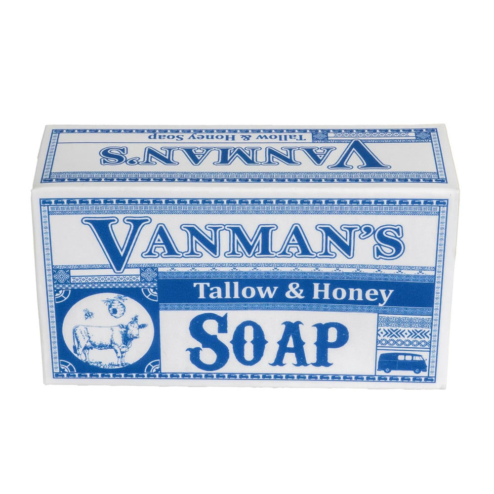 VanMan Jabón Barra: textura cremosa para hidratación suave de la piel.