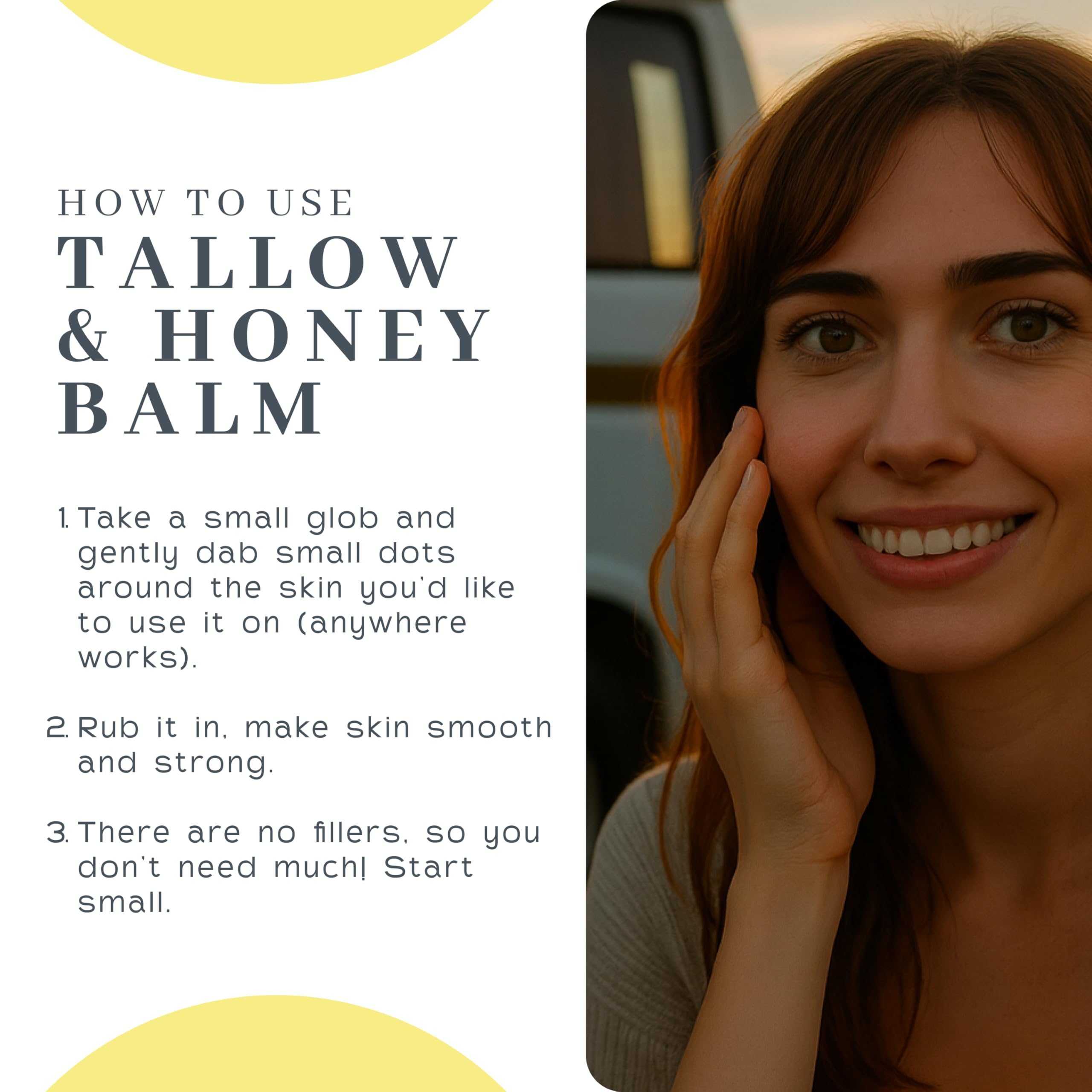 Silky texture of Vanman's balm on skin after application