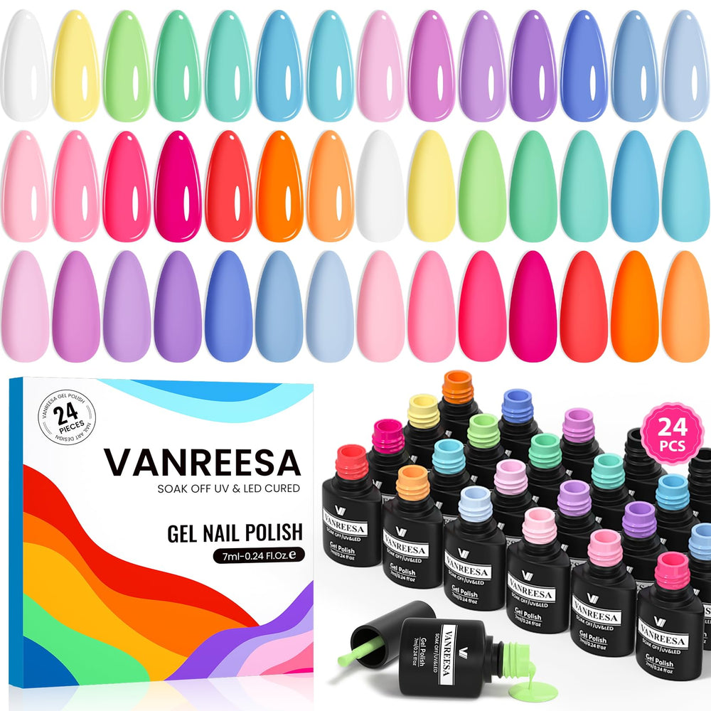 Vanreesa gel nail polish color palette for versatile at-home manicures