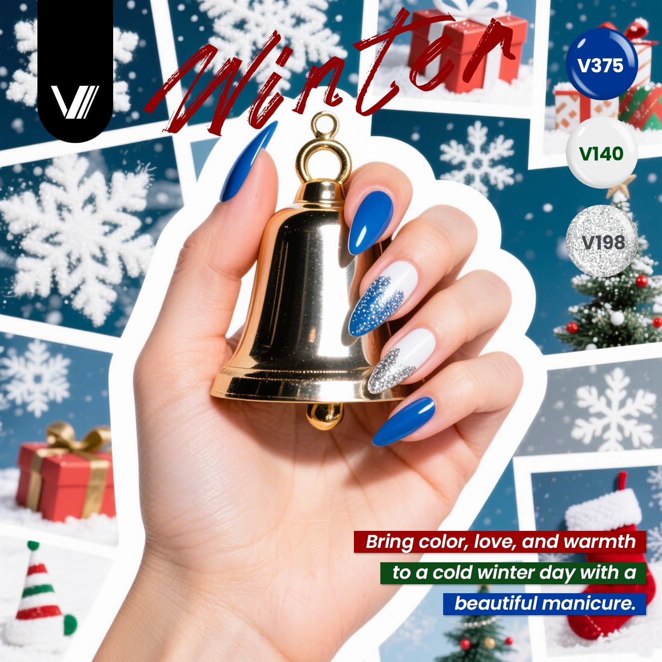 VANREESA acabado con purpurina 7 ml, destellos para fiestas.