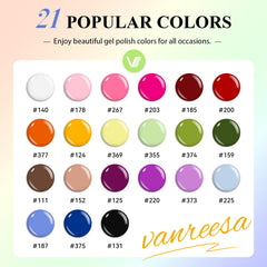 Vanreesa base coat 7ml for durable adhesion and smooth color