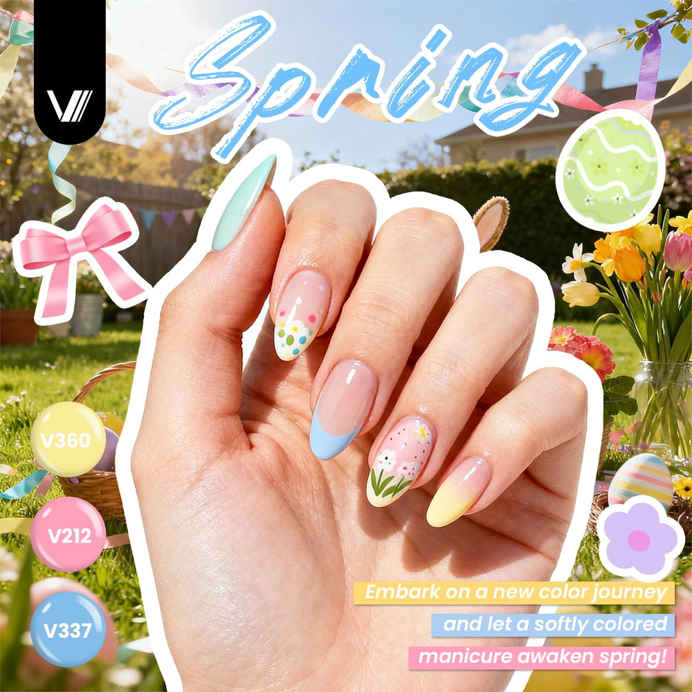 VANREESA base coat and four top coats for long-lasting shine.