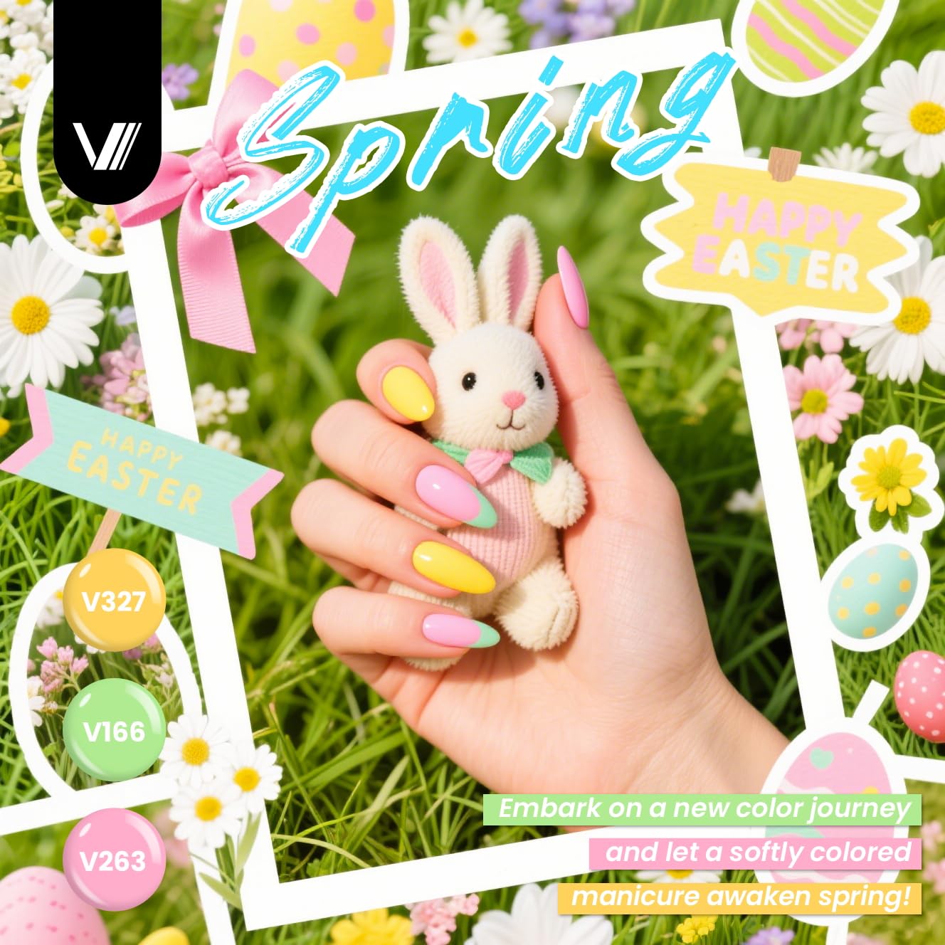 VANREESA base de uñas 7 ml, base suave para acabado uniforme.
