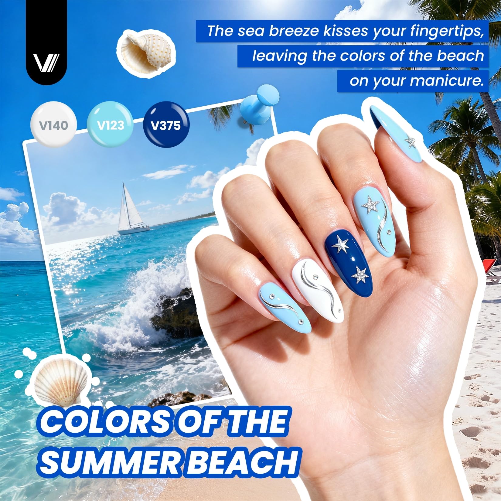 VANREESA base and top coats boost adhesion and shine.