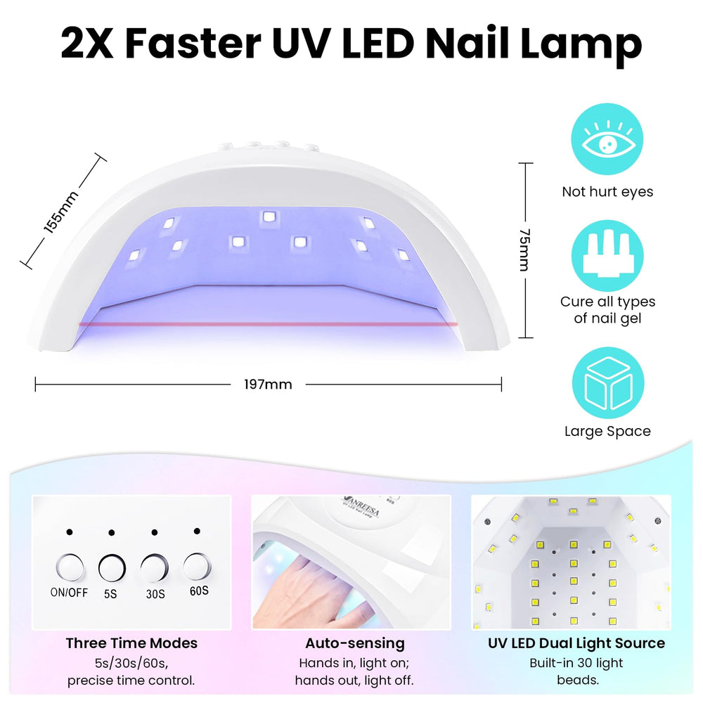 VANREESA beginner-friendly gel nail kit for easy home manicures