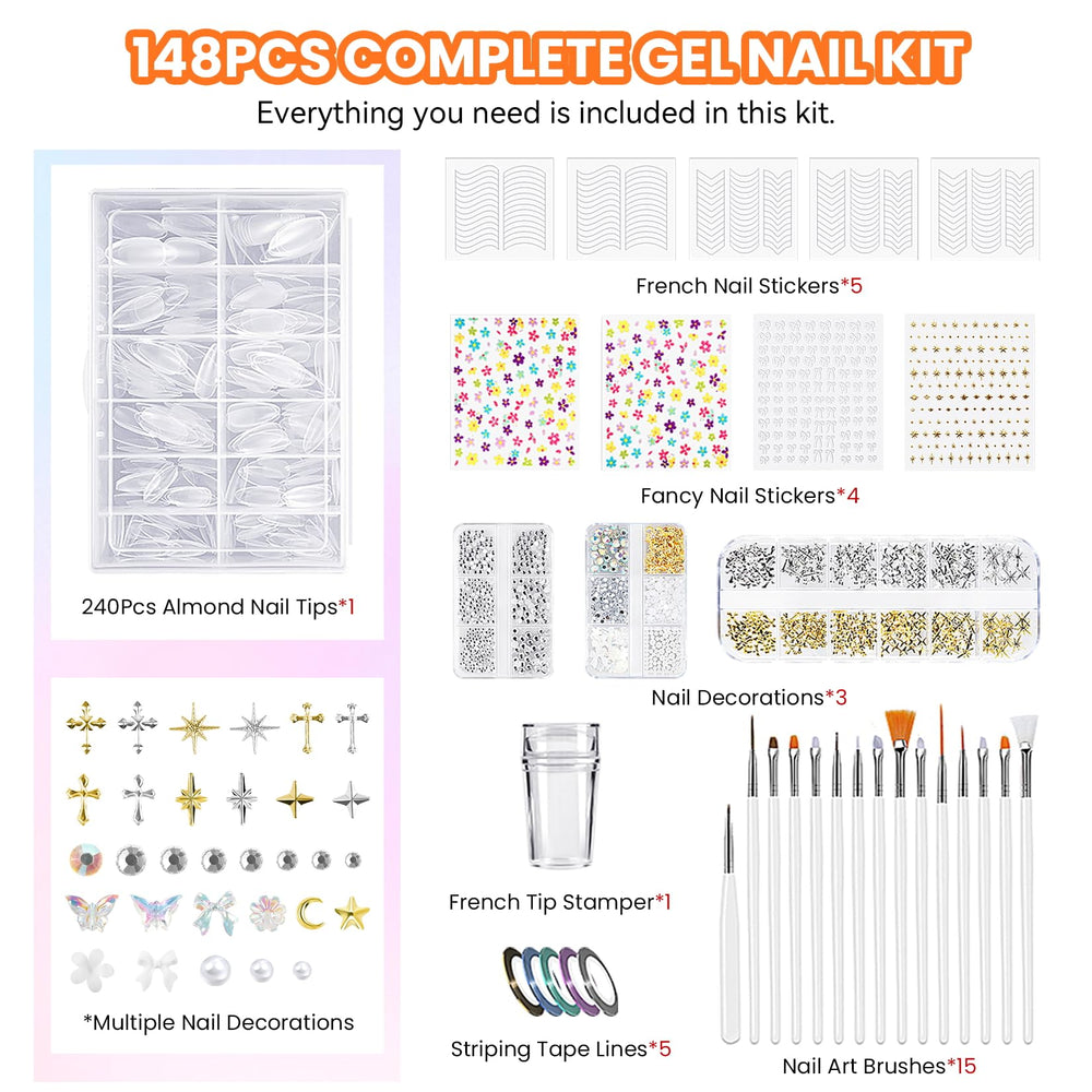VANREESA beginner-friendly kit with all-in-one setup for DIY nails.