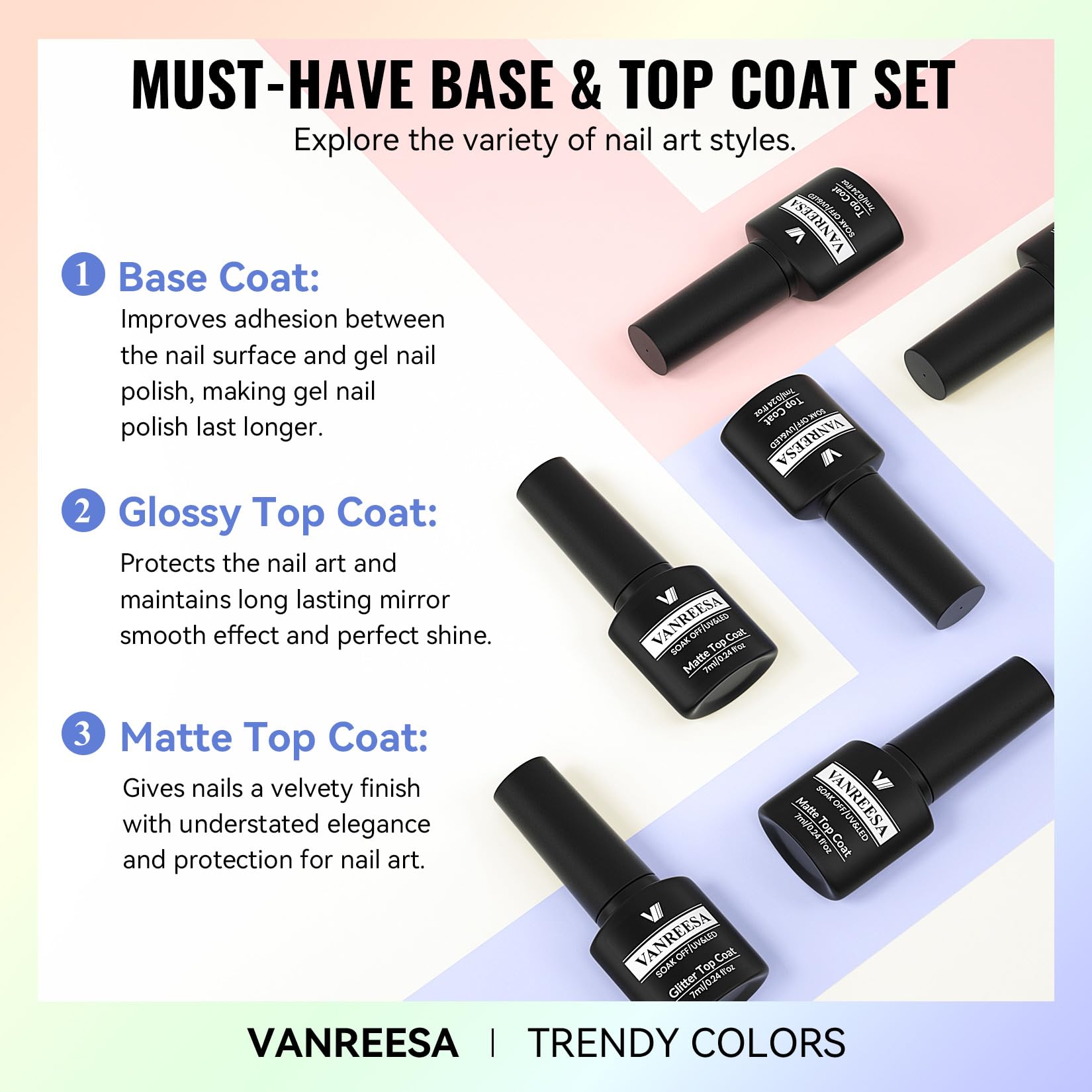 Vanreesa color palette collection with trendy shades for many looks