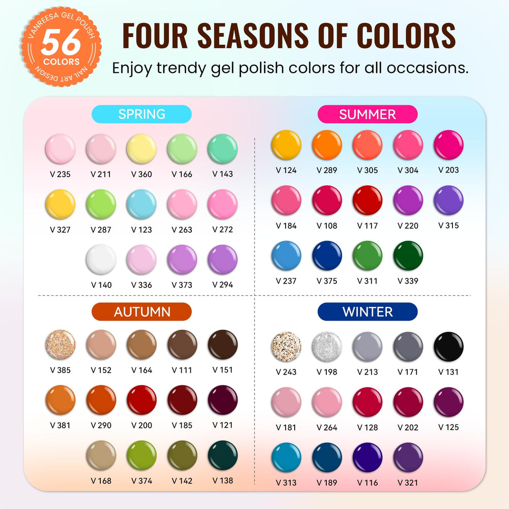 VANREESA color swatch display board helps you pick shades easily
