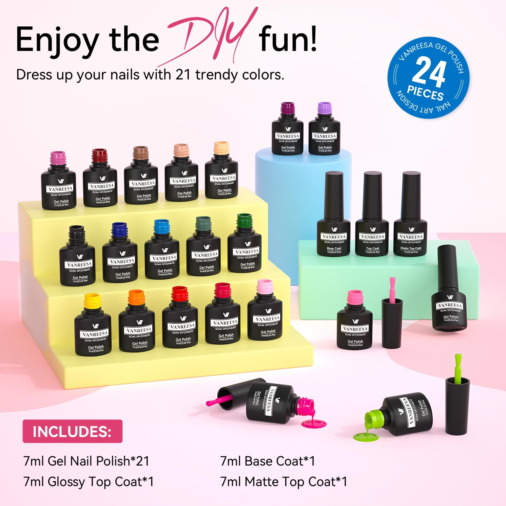 VANREESA easy-application formula suits beginners and pros