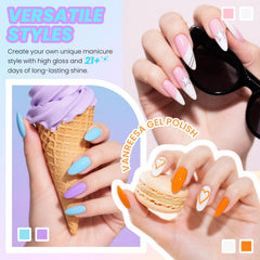Vanreesa glossy top coat 7ml delivers high shine finish