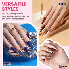 VANREESA glossy top coat for a high-shine finish